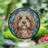Cockapoo Stained Glass Effect Suncatcher